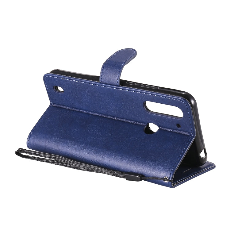 For Motorola Moto G8 Power Lite Solid Color Horizontal Flip Protective Leather Case with Holder & Card Slots & Wallet & Lanyard