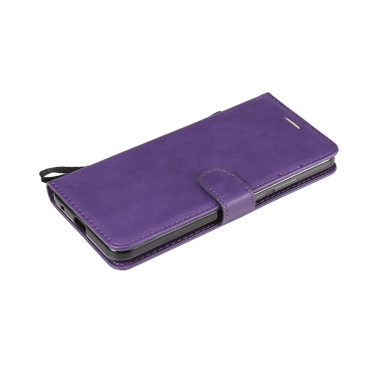 For Motorola Moto G8 Power Lite Solid Color Horizontal Flip Protective Leather Case with Holder & Card Slots & Wallet & Lanyard