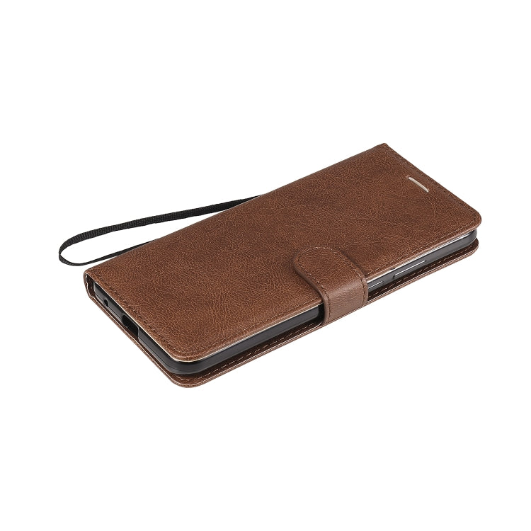 For Motorola Moto G8 Power Lite Solid Color Horizontal Flip Protective Leather Case with Holder & Card Slots & Wallet & Lanyard