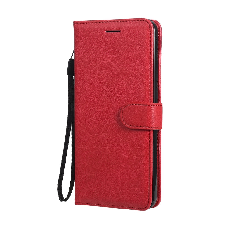 For Motorola Moto G8 Power Lite Solid Color Horizontal Flip Protective Leather Case with Holder & Card Slots & Wallet & Lanyard