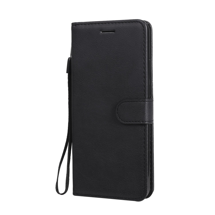 For Motorola Moto G8 Power Lite Solid Color Horizontal Flip Protective Leather Case with Holder & Card Slots & Wallet & Lanyard