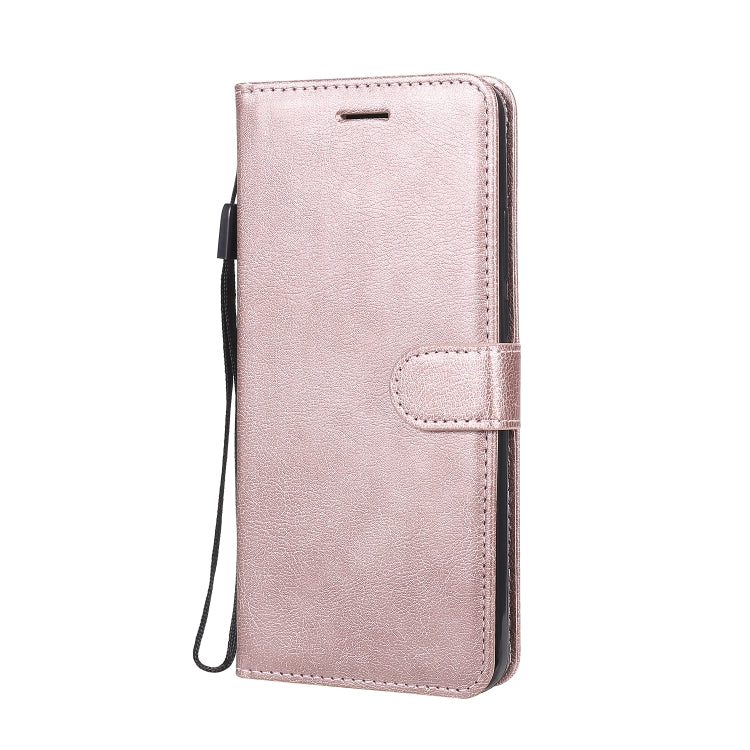 For Motorola Moto G8 Power Lite Solid Color Horizontal Flip Protective Leather Case with Holder & Card Slots & Wallet & Lanyard