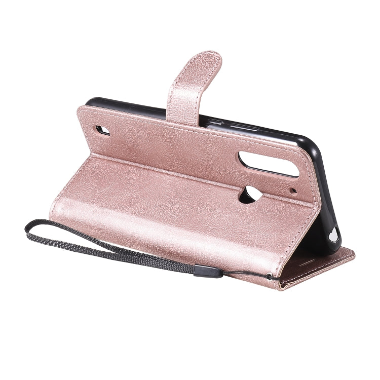 For Motorola Moto G8 Power Lite Solid Color Horizontal Flip Protective Leather Case with Holder & Card Slots & Wallet & Lanyard