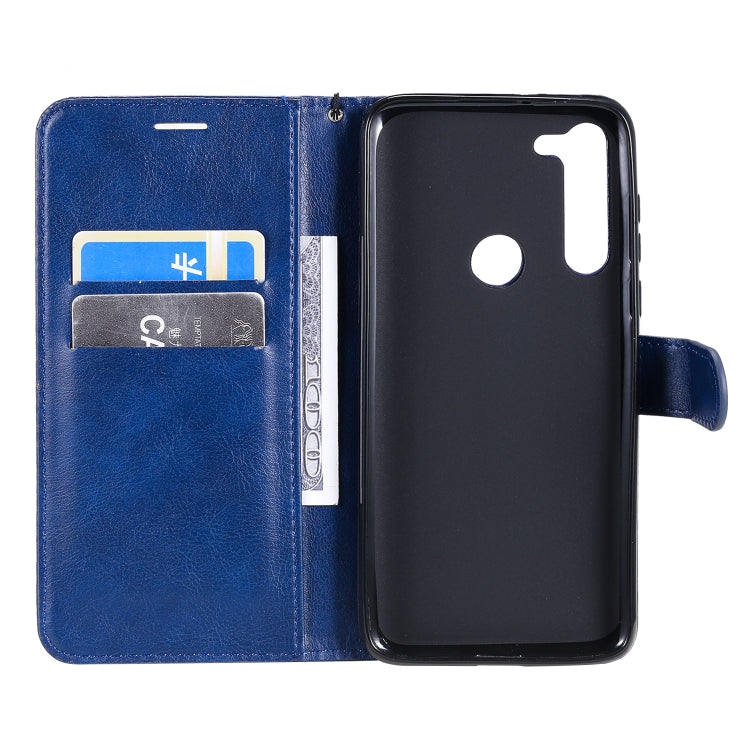 For Motorola Moto G8 Power Solid Color Horizontal Flip Protective Leather Case with Holder & Card Slots & Wallet & Lanyard