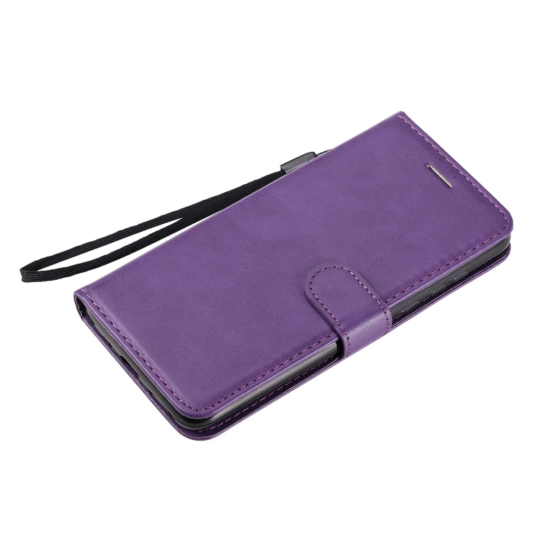For Motorola Moto G8 Power Solid Color Horizontal Flip Protective Leather Case with Holder & Card Slots & Wallet & Lanyard
