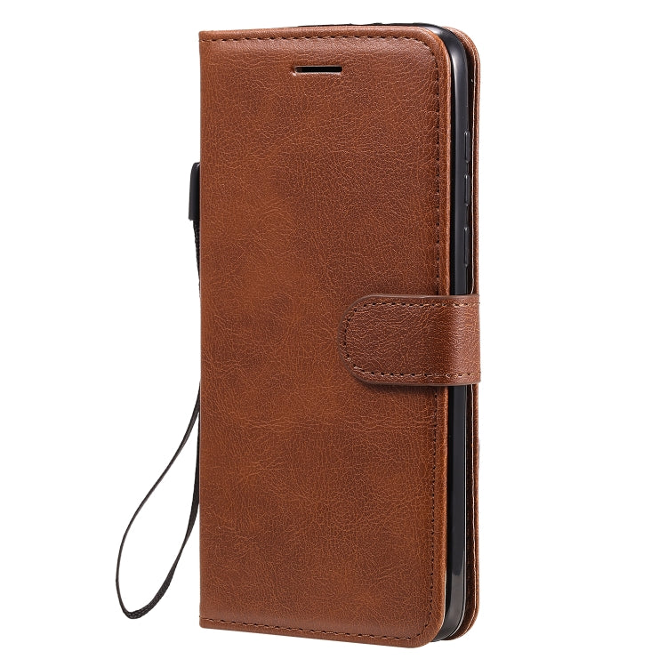 For Motorola Moto G8 Power Solid Color Horizontal Flip Protective Leather Case with Holder & Card Slots & Wallet & Lanyard