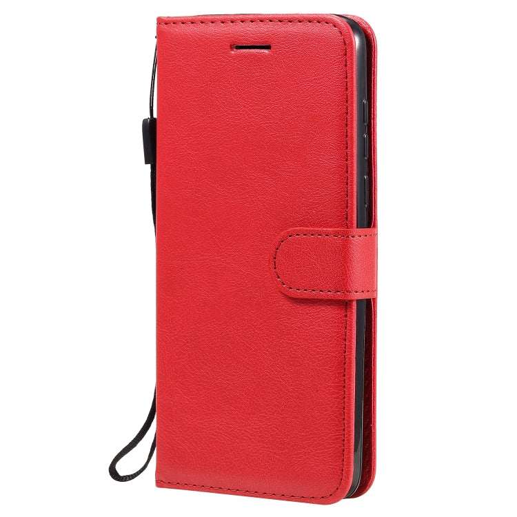 For Motorola Moto G8 Power Solid Color Horizontal Flip Protective Leather Case with Holder & Card Slots & Wallet & Lanyard