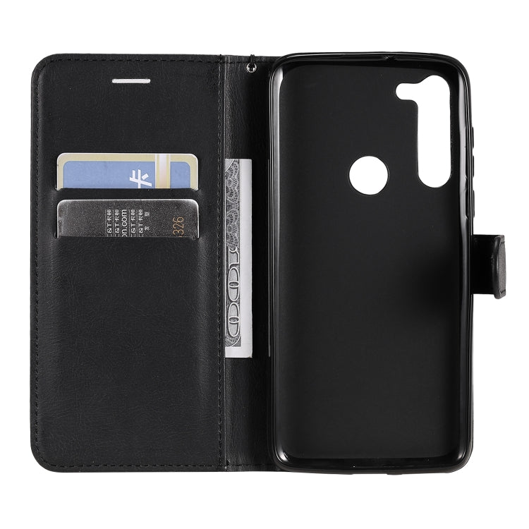 For Motorola Moto G8 Power Solid Color Horizontal Flip Protective Leather Case with Holder & Card Slots & Wallet & Lanyard