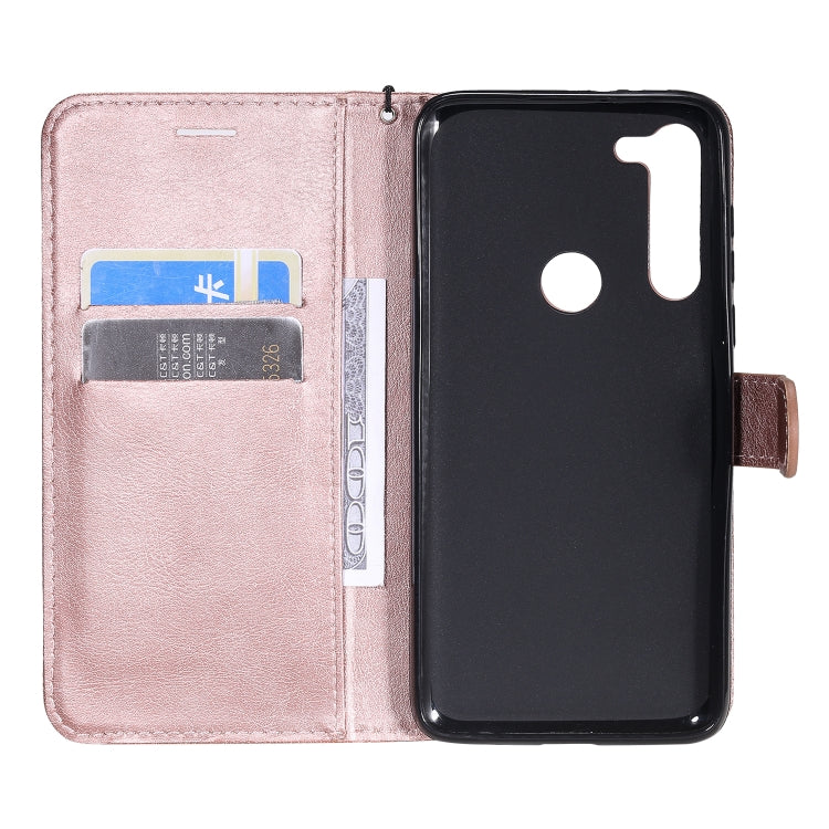For Motorola Moto G8 Power Solid Color Horizontal Flip Protective Leather Case with Holder & Card Slots & Wallet & Lanyard