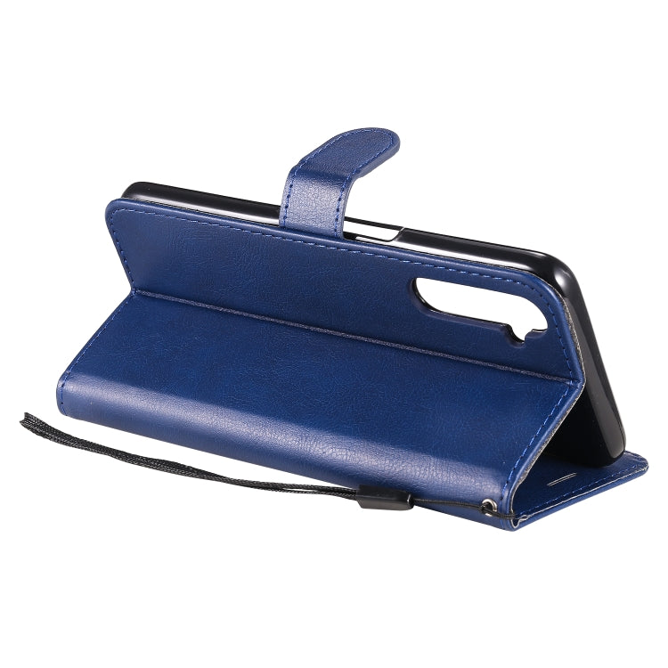 For OPPO Realme 6 Solid Color Horizontal Flip Protective Leather Case with Holder & Card Slots & Wallet & Lanyard