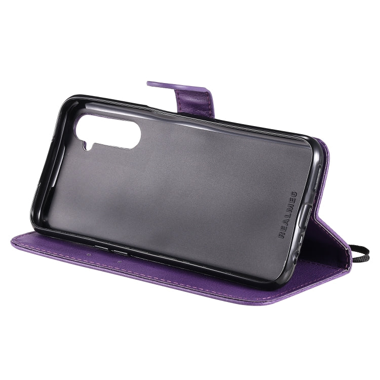 For OPPO Realme 6 Solid Color Horizontal Flip Protective Leather Case with Holder & Card Slots & Wallet & Lanyard