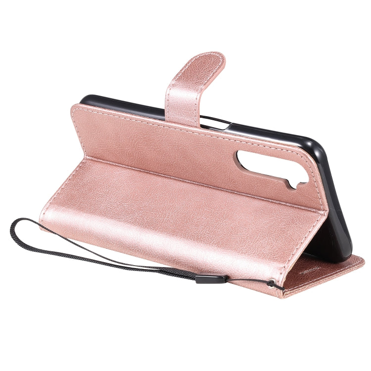 For OPPO Realme 6 Solid Color Horizontal Flip Protective Leather Case with Holder & Card Slots & Wallet & Lanyard