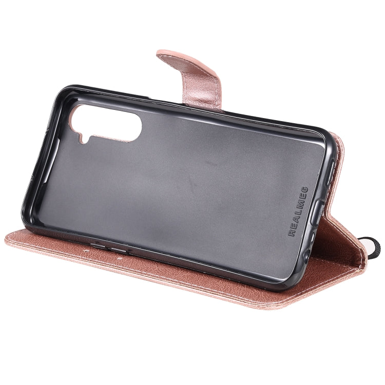 For OPPO Realme 6 Solid Color Horizontal Flip Protective Leather Case with Holder & Card Slots & Wallet & Lanyard