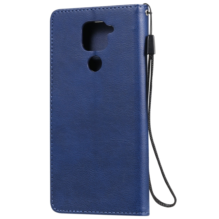 For Xiaomi Redmi Note 9 / 10X 4G Solid Color Horizontal Flip Protective Leather Case with Holder & Card Slots & Wallet & Lanyard