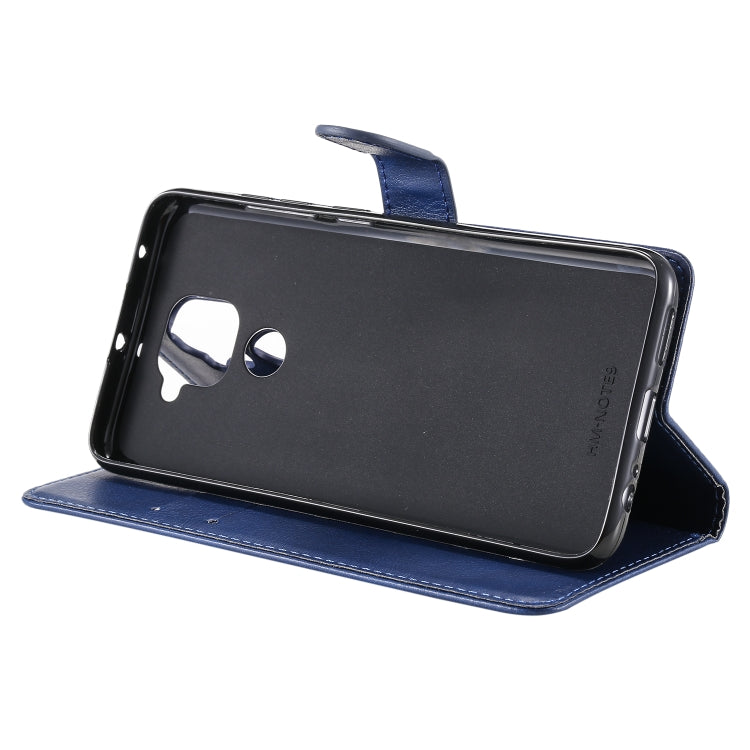 For Xiaomi Redmi Note 9 / 10X 4G Solid Color Horizontal Flip Protective Leather Case with Holder & Card Slots & Wallet & Lanyard