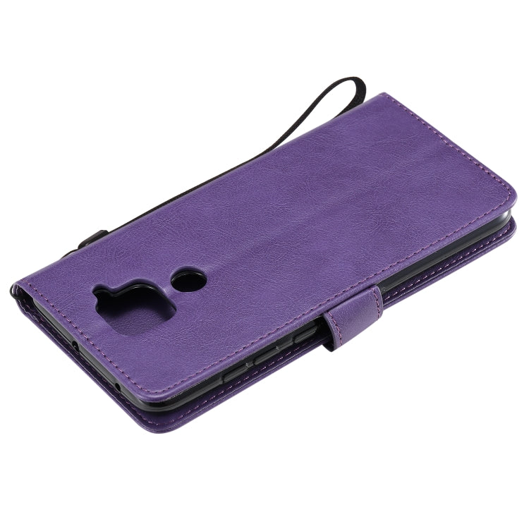 For Xiaomi Redmi Note 9 / 10X 4G Solid Color Horizontal Flip Protective Leather Case with Holder & Card Slots & Wallet & Lanyard