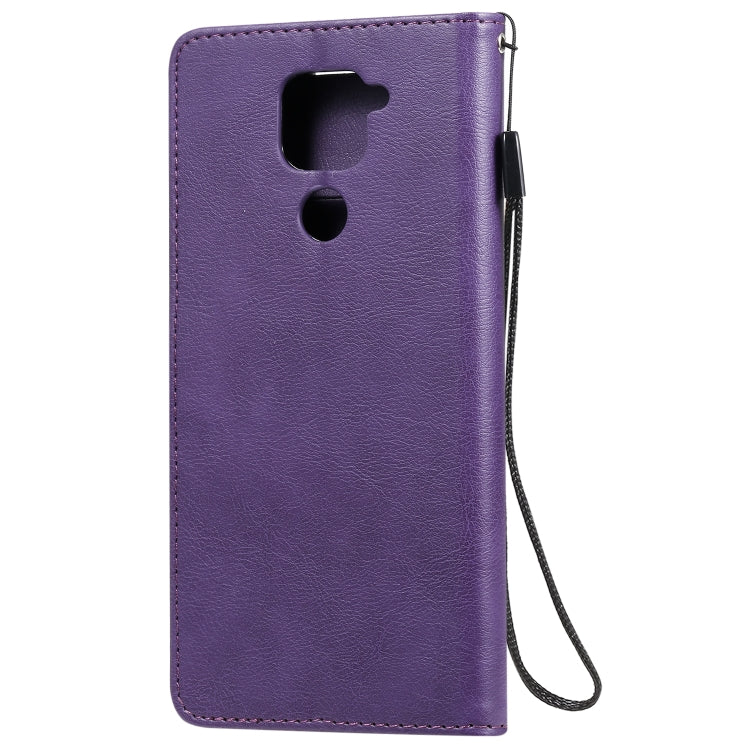 For Xiaomi Redmi Note 9 / 10X 4G Solid Color Horizontal Flip Protective Leather Case with Holder & Card Slots & Wallet & Lanyard