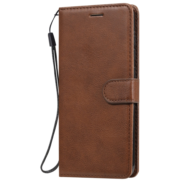 For Xiaomi Redmi Note 9 / 10X 4G Solid Color Horizontal Flip Protective Leather Case with Holder & Card Slots & Wallet & Lanyard