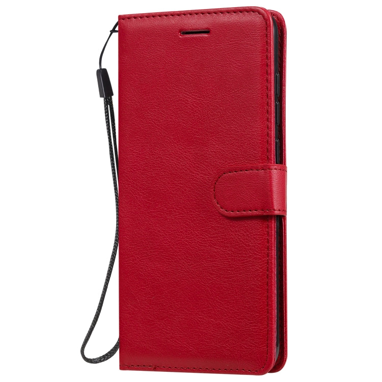 For Xiaomi Redmi Note 9 / 10X 4G Solid Color Horizontal Flip Protective Leather Case with Holder & Card Slots & Wallet & Lanyard