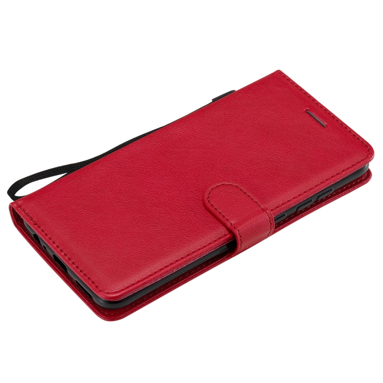For Xiaomi Redmi Note 9 / 10X 4G Solid Color Horizontal Flip Protective Leather Case with Holder & Card Slots & Wallet & Lanyard