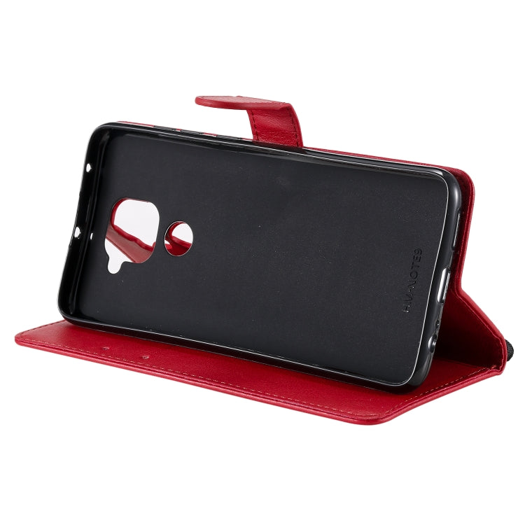 For Xiaomi Redmi Note 9 / 10X 4G Solid Color Horizontal Flip Protective Leather Case with Holder & Card Slots & Wallet & Lanyard
