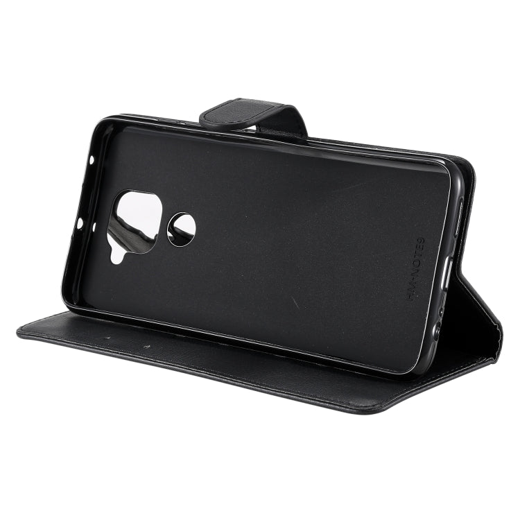 For Xiaomi Redmi Note 9 / 10X 4G Solid Color Horizontal Flip Protective Leather Case with Holder & Card Slots & Wallet & Lanyard