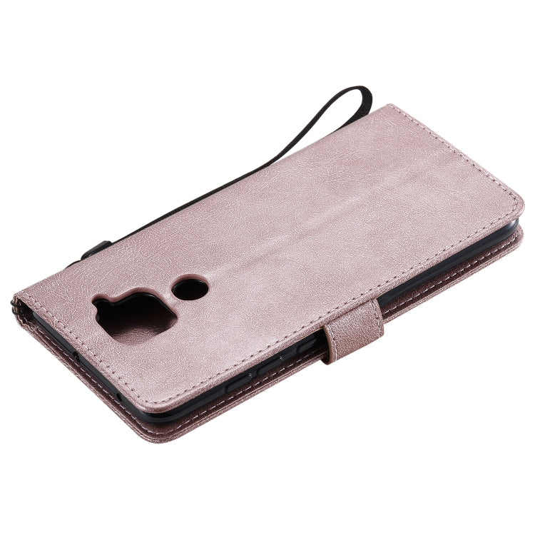 For Xiaomi Redmi Note 9 / 10X 4G Solid Color Horizontal Flip Protective Leather Case with Holder & Card Slots & Wallet & Lanyard