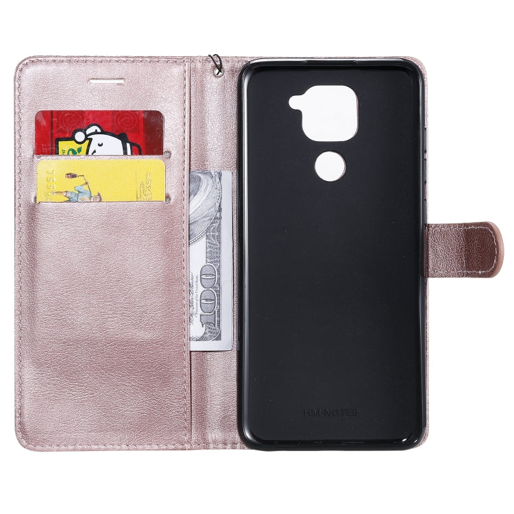 For Xiaomi Redmi Note 9 / 10X 4G Solid Color Horizontal Flip Protective Leather Case with Holder & Card Slots & Wallet & Lanyard