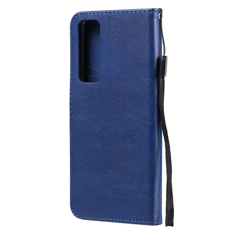 For Huawei nova 7 Solid Color Horizontal Flip Protective Leather Case with Holder & Card Slots & Wallet & Lanyard