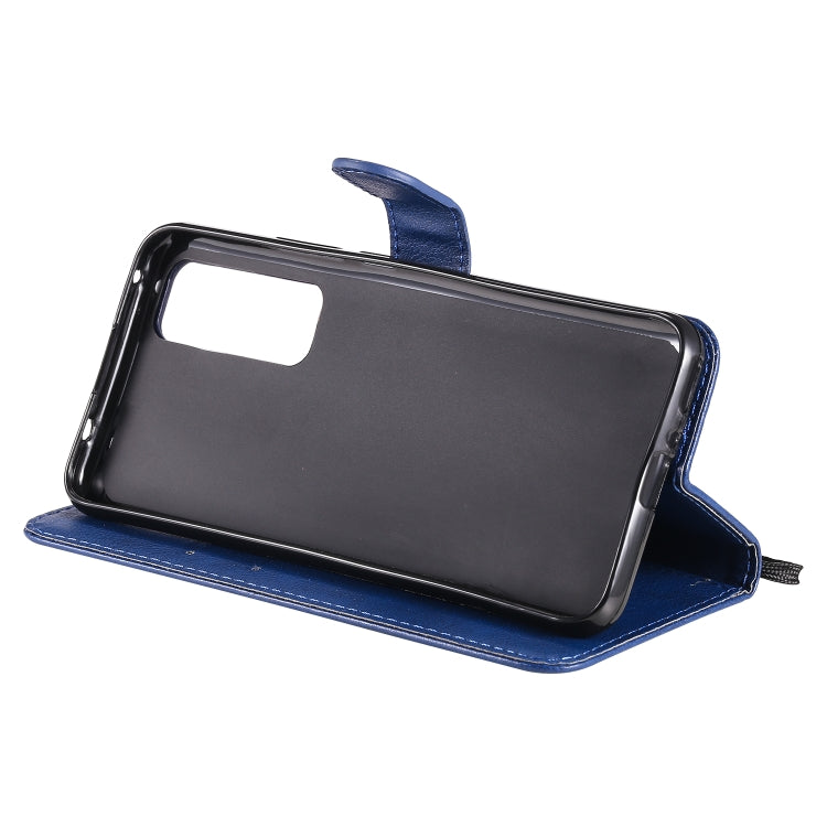 For Huawei nova 7 Solid Color Horizontal Flip Protective Leather Case with Holder & Card Slots & Wallet & Lanyard