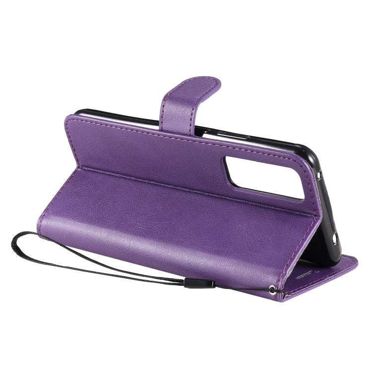 For Huawei nova 7 Solid Color Horizontal Flip Protective Leather Case with Holder & Card Slots & Wallet & Lanyard