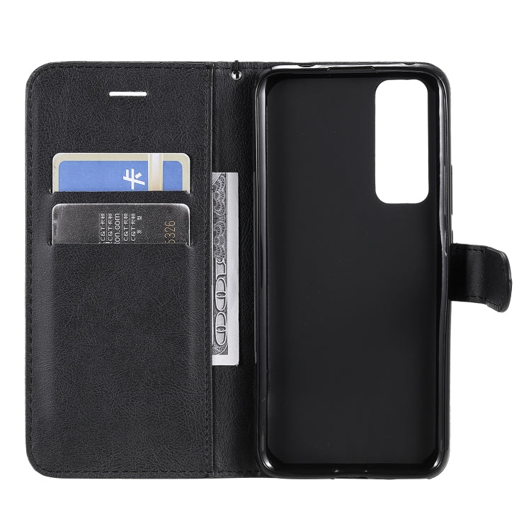 For Huawei nova 7 Solid Color Horizontal Flip Protective Leather Case with Holder & Card Slots & Wallet & Lanyard