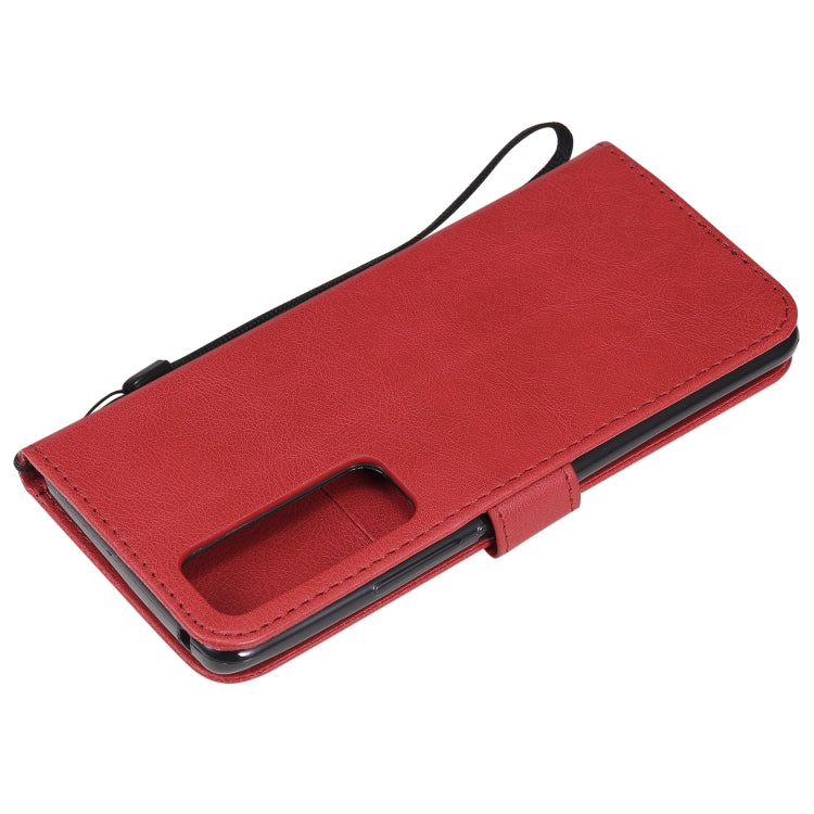 For Huawei nova 7 Pro Solid Color Horizontal Flip Protective Leather Case with Holder & Card Slots & Wallet & Lanyard