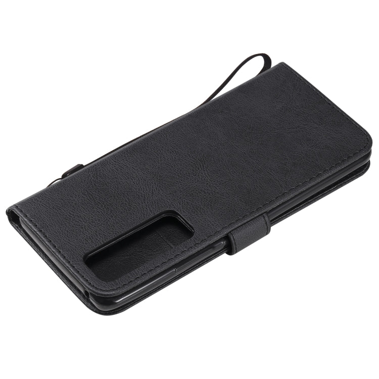 For Huawei nova 7 Pro Solid Color Horizontal Flip Protective Leather Case with Holder & Card Slots & Wallet & Lanyard