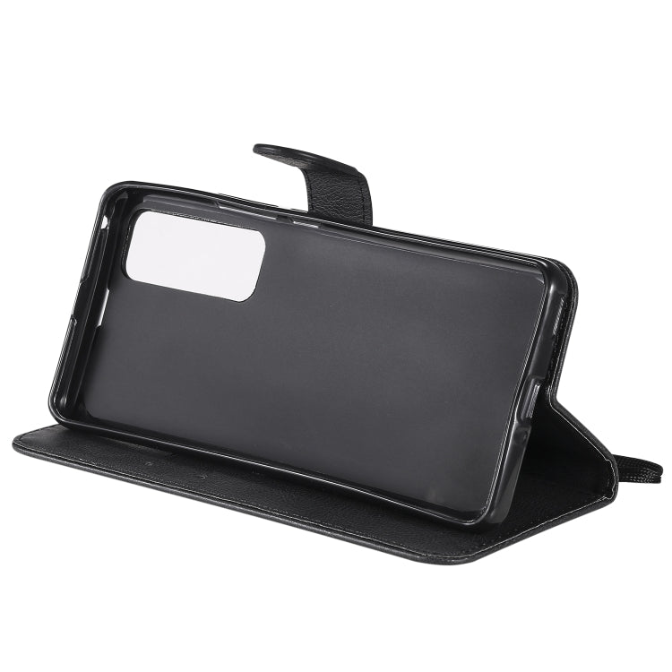 For Huawei nova 7 Pro Solid Color Horizontal Flip Protective Leather Case with Holder & Card Slots & Wallet & Lanyard