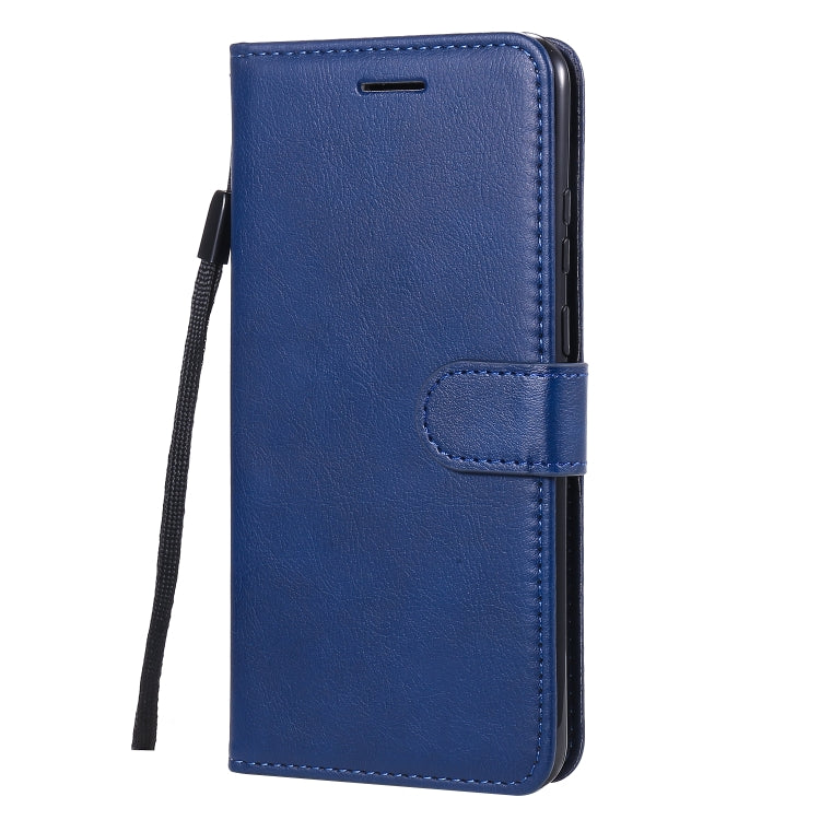 For Huawei P smart 2020 Solid Color Horizontal Flip Protective Leather Case with Holder & Card Slots & Wallet & Lanyard