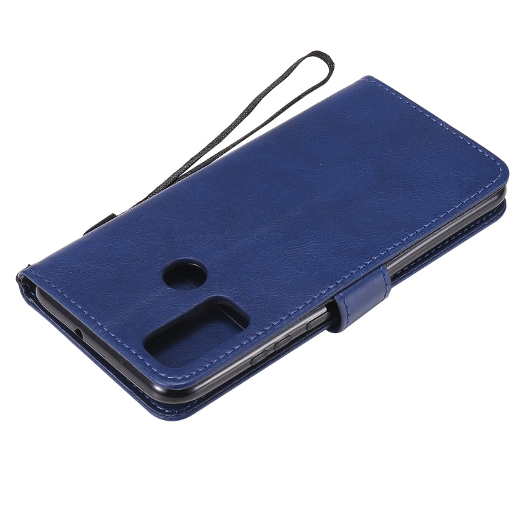 For Huawei P smart 2020 Solid Color Horizontal Flip Protective Leather Case with Holder & Card Slots & Wallet & Lanyard