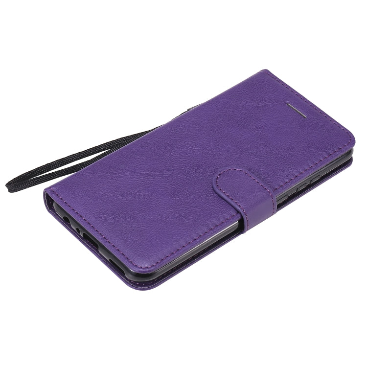 For Huawei P smart 2020 Solid Color Horizontal Flip Protective Leather Case with Holder & Card Slots & Wallet & Lanyard