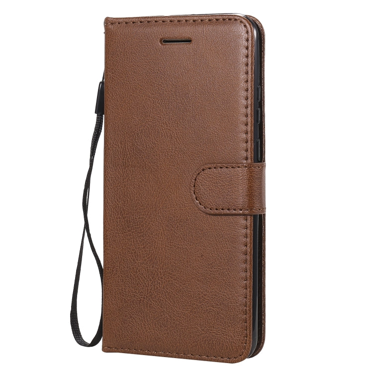 For Huawei P smart 2020 Solid Color Horizontal Flip Protective Leather Case with Holder & Card Slots & Wallet & Lanyard