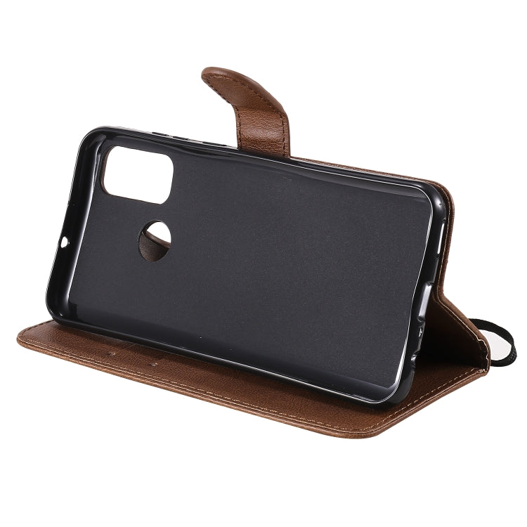 For Huawei P smart 2020 Solid Color Horizontal Flip Protective Leather Case with Holder & Card Slots & Wallet & Lanyard