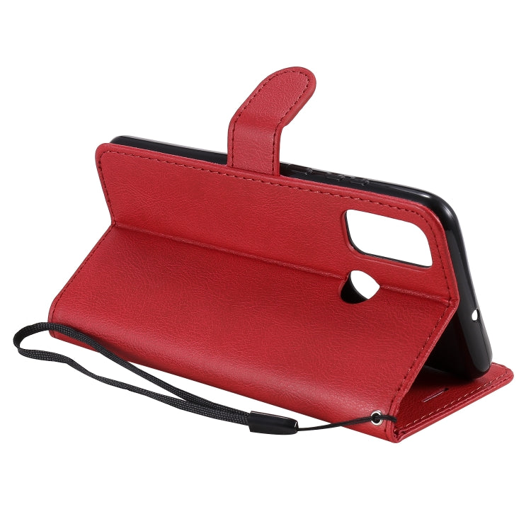 For Huawei P smart 2020 Solid Color Horizontal Flip Protective Leather Case with Holder & Card Slots & Wallet & Lanyard