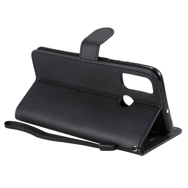 For Huawei P smart 2020 Solid Color Horizontal Flip Protective Leather Case with Holder & Card Slots & Wallet & Lanyard