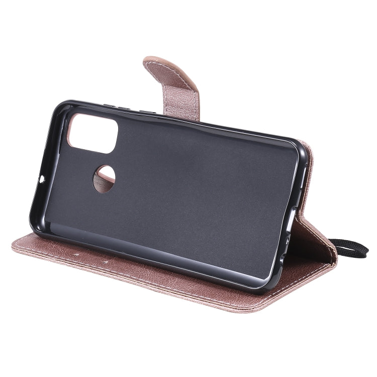 For Huawei P smart 2020 Solid Color Horizontal Flip Protective Leather Case with Holder & Card Slots & Wallet & Lanyard