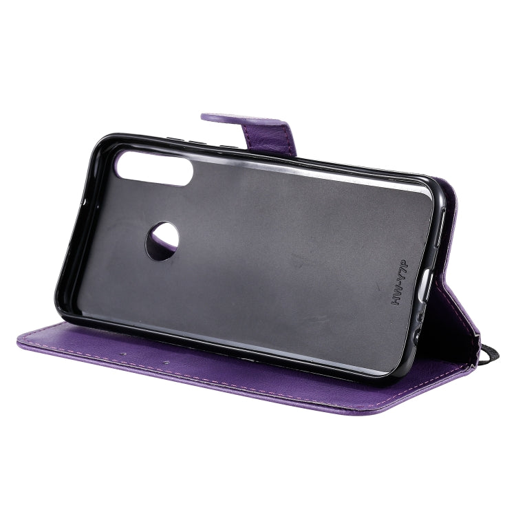 For Huawei P40 lite E / Y7p / Honor 9C Solid Color Horizontal Flip Protective Leather Case with Holder & Card Slots & Wallet & Lanyard