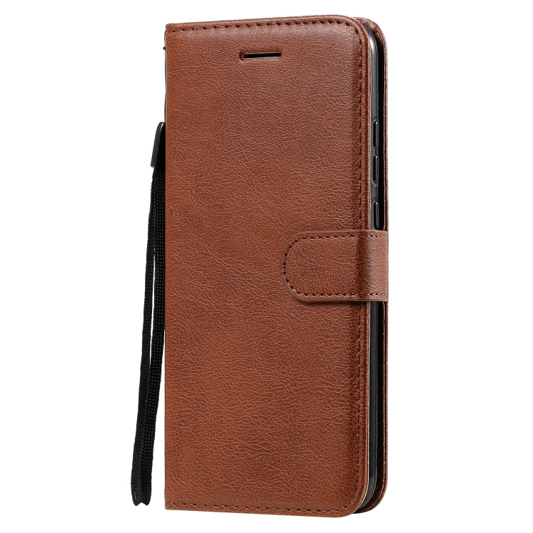 For Huawei P40 lite E / Y7p / Honor 9C Solid Color Horizontal Flip Protective Leather Case with Holder & Card Slots & Wallet & Lanyard