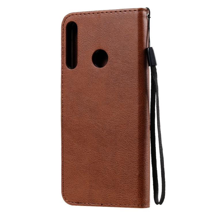 For Huawei P40 lite E / Y7p / Honor 9C Solid Color Horizontal Flip Protective Leather Case with Holder & Card Slots & Wallet & Lanyard