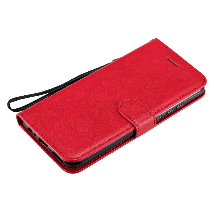 For Huawei P40 lite E / Y7p / Honor 9C Solid Color Horizontal Flip Protective Leather Case with Holder & Card Slots & Wallet & Lanyard