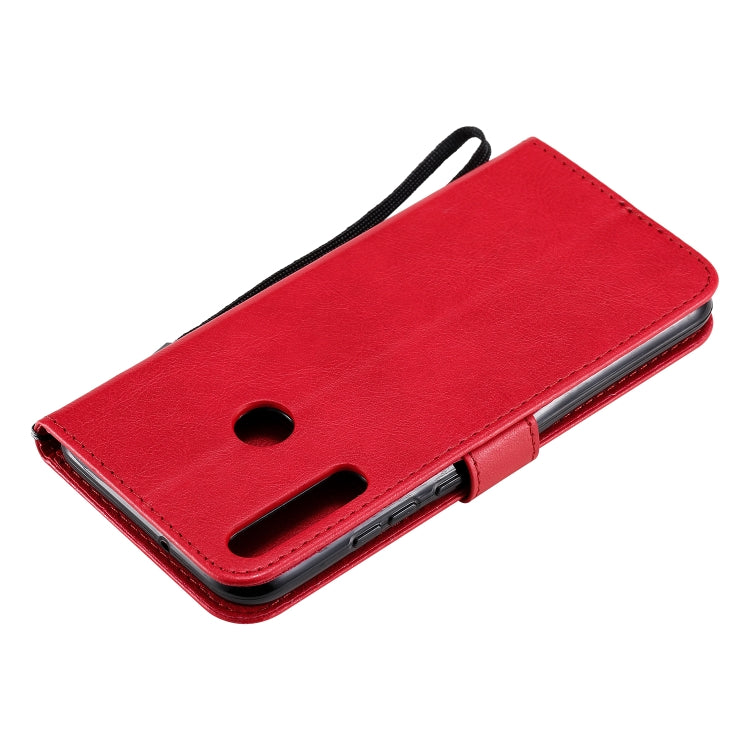 For Huawei P40 lite E / Y7p / Honor 9C Solid Color Horizontal Flip Protective Leather Case with Holder & Card Slots & Wallet & Lanyard