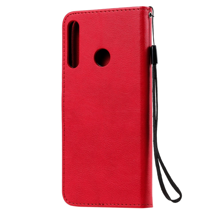 For Huawei P40 lite E / Y7p / Honor 9C Solid Color Horizontal Flip Protective Leather Case with Holder & Card Slots & Wallet & Lanyard