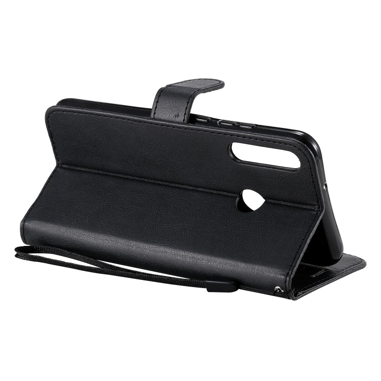 For Huawei P40 lite E / Y7p / Honor 9C Solid Color Horizontal Flip Protective Leather Case with Holder & Card Slots & Wallet & Lanyard